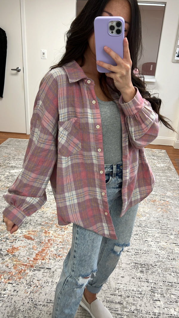 Kyle Flannel- Rose Combo
