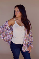 So Close Cardi- Floral Multi