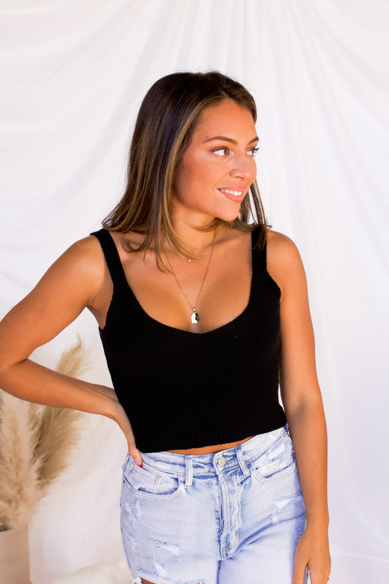 Jonah Knit Tank- Black
