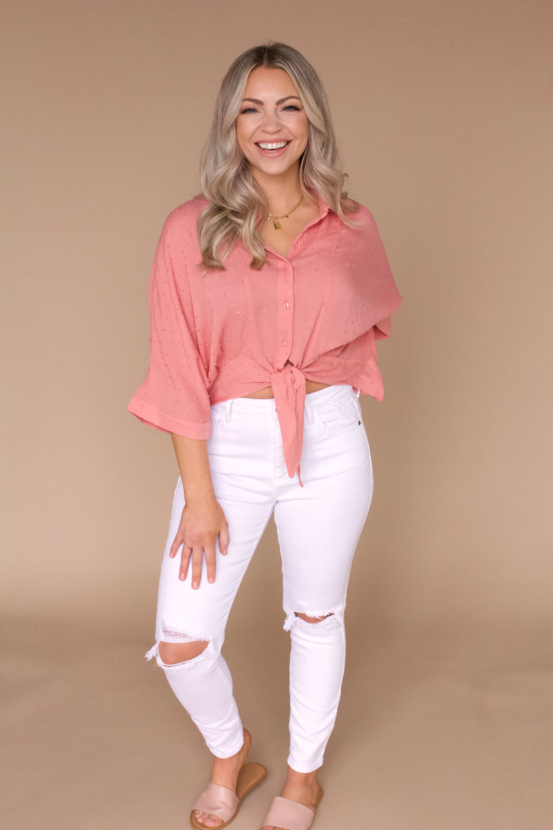 Whatever Happens Blouse- Pink