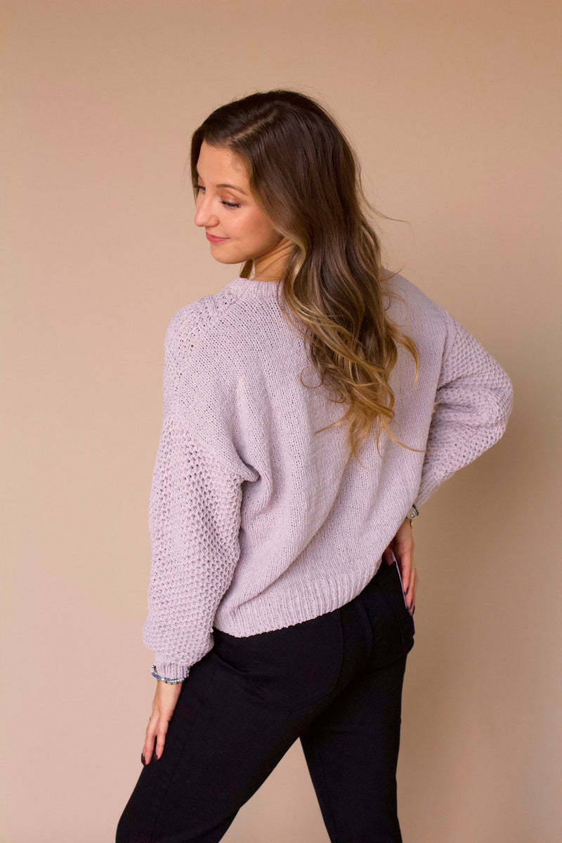 Kennedy Chenille Sweater- Dove