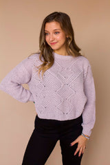 Kennedy Chenille Sweater- Dove