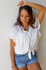 Lady Like Top- Off White
