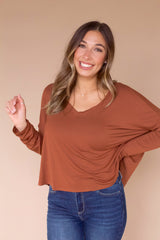 Knox Long Sleeve Tee- Hazelnut